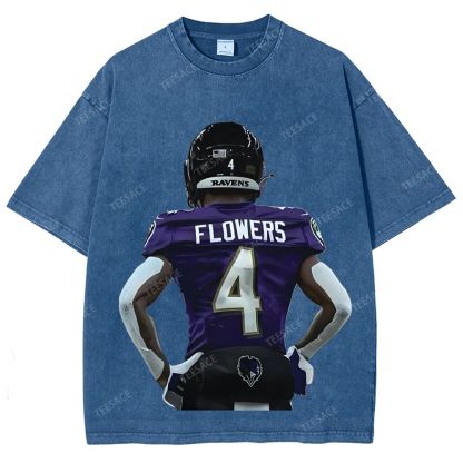 RAVENS ZayFlowers Unisex Fit Washed T-Shirt 2504015280