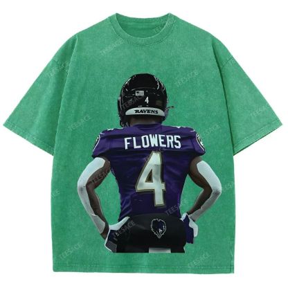 RAVENS ZayFlowers Unisex Fit Washed T-Shirt 2504015280