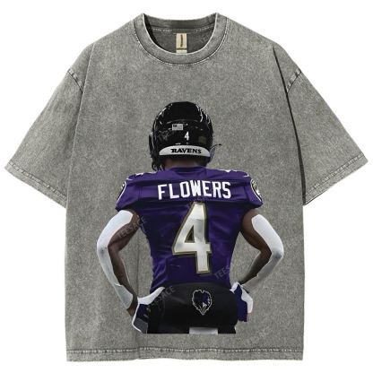 RAVENS ZayFlowers Unisex Fit Washed T-Shirt 2504015280