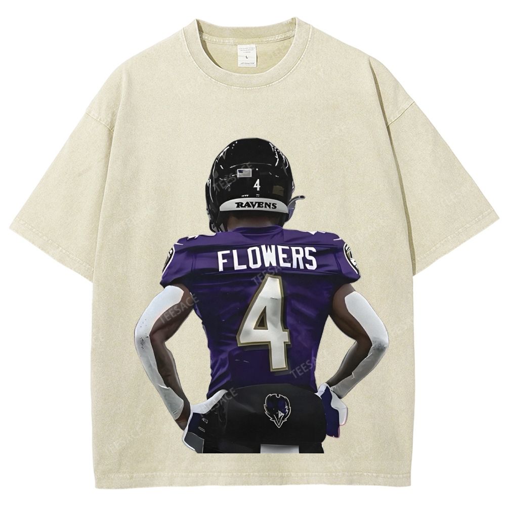 RAVENS ZayFlowers Unisex Fit Washed T-Shirt 2504015280