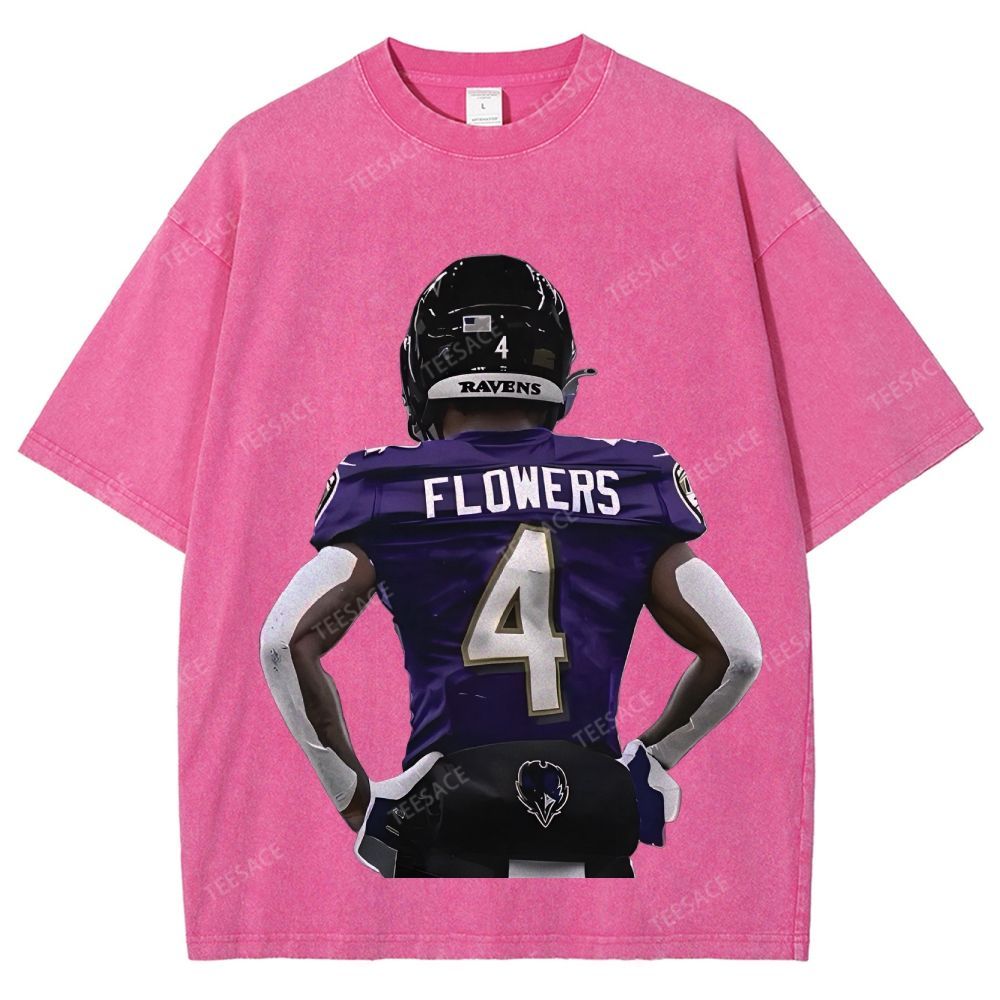 RAVENS ZayFlowers Unisex Fit Washed T-Shirt 2504015280
