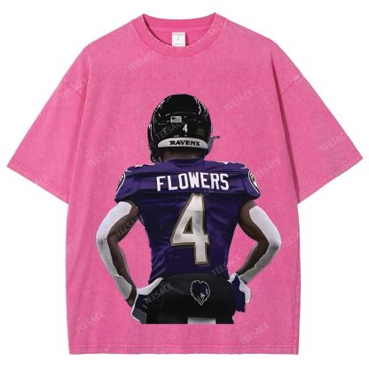 RAVENS ZayFlowers Unisex Fit Washed T-Shirt 2504015280