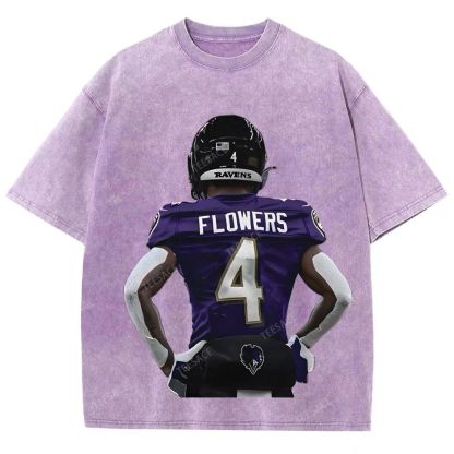 RAVENS ZayFlowers Unisex Fit Washed T-Shirt 2504015280