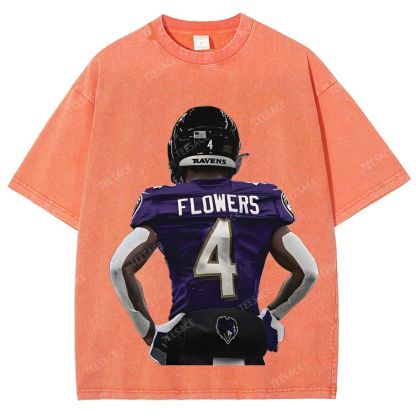 RAVENS ZayFlowers Unisex Fit Washed T-Shirt 2504015280