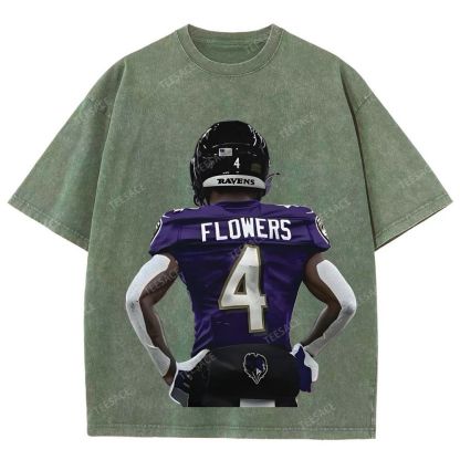 RAVENS ZayFlowers Unisex Fit Washed T-Shirt 2504015280
