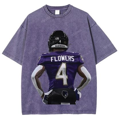 RAVENS ZayFlowers Unisex Fit Washed T-Shirt 2504015280