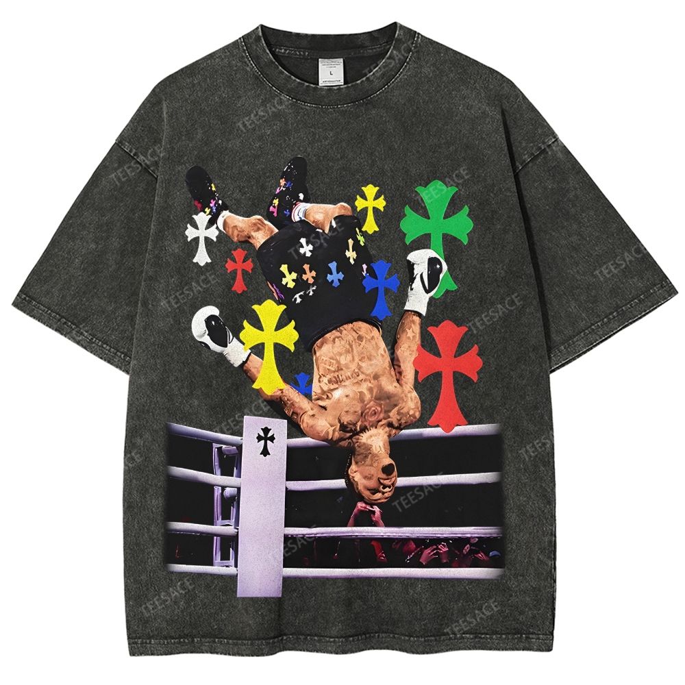 Gervonta Davis Backflip TEE Unisex Fit Washed T-Shirt 