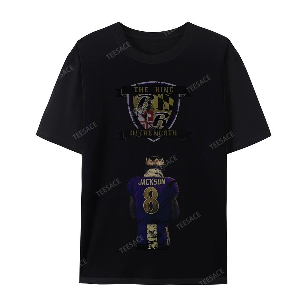 Lamar Jackson Vintage Tee Casual Short Sleeve T-Shirt
