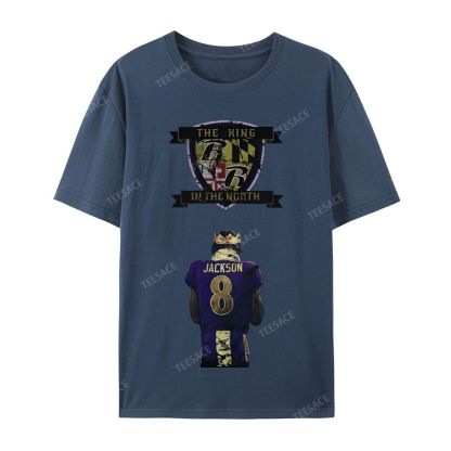 Lamar Jackson Vintage Tee Casual Short Sleeve T-Shirt 