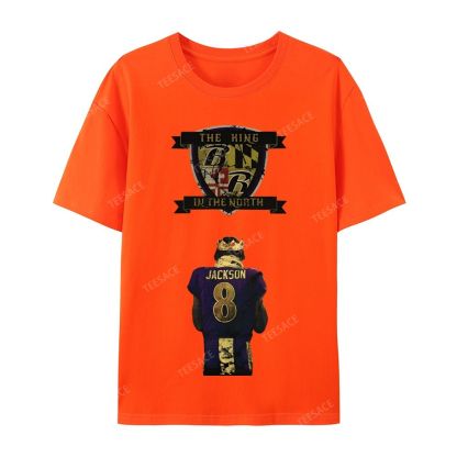 Lamar Jackson Vintage Tee Casual Short Sleeve T-Shirt 