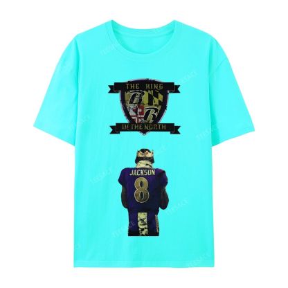 Lamar Jackson Vintage Tee Casual Short Sleeve T-Shirt 