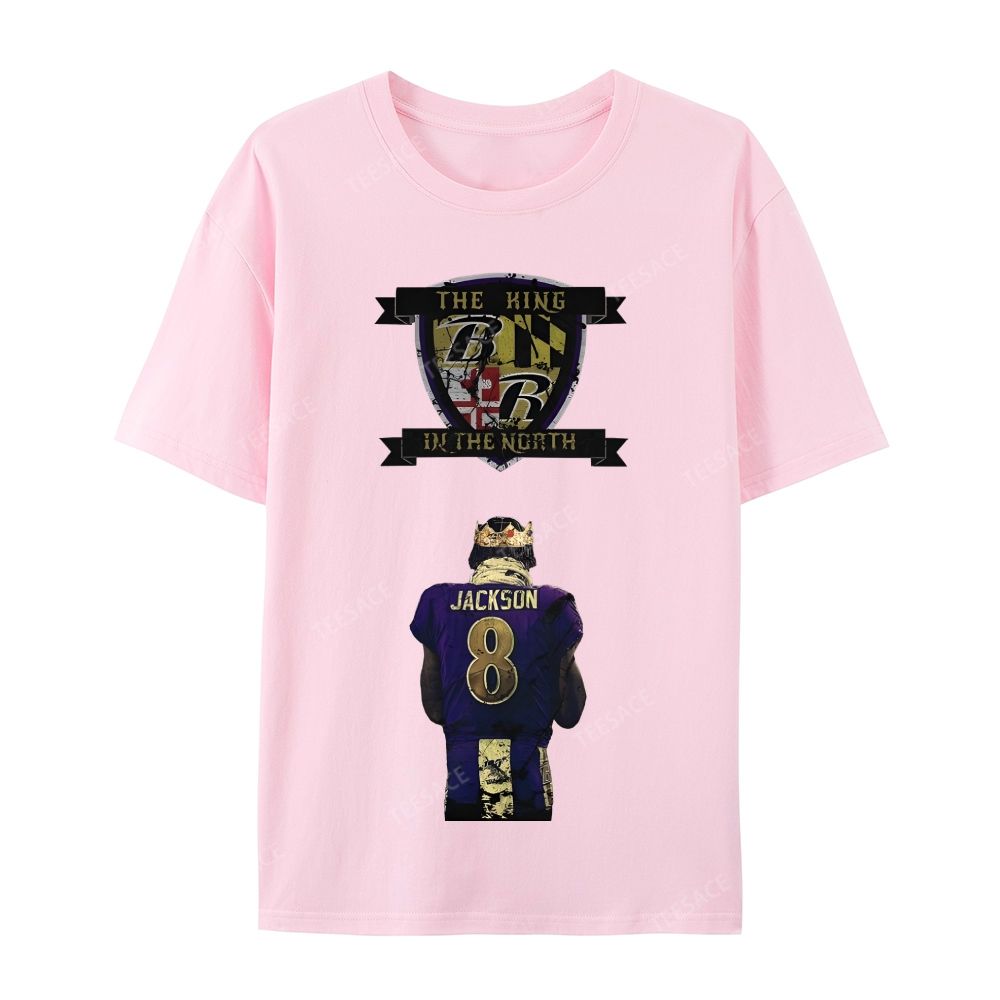 Lamar Jackson Vintage Tee Casual Short Sleeve T-Shirt 