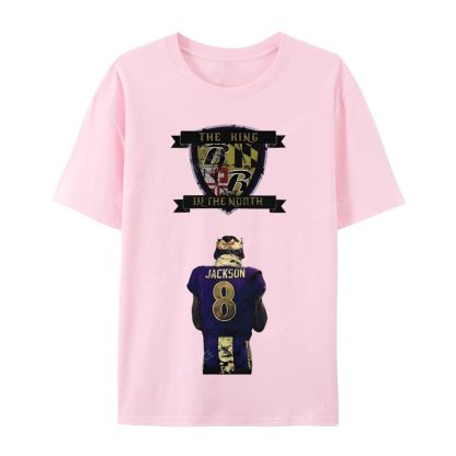 Lamar Jackson Vintage Tee Casual Short Sleeve T-Shirt 