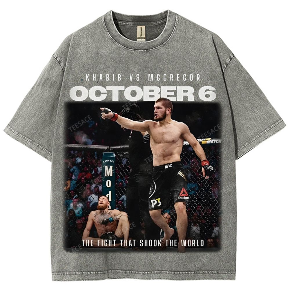 KHABIB Unisex Fit Washed T-Shirt 