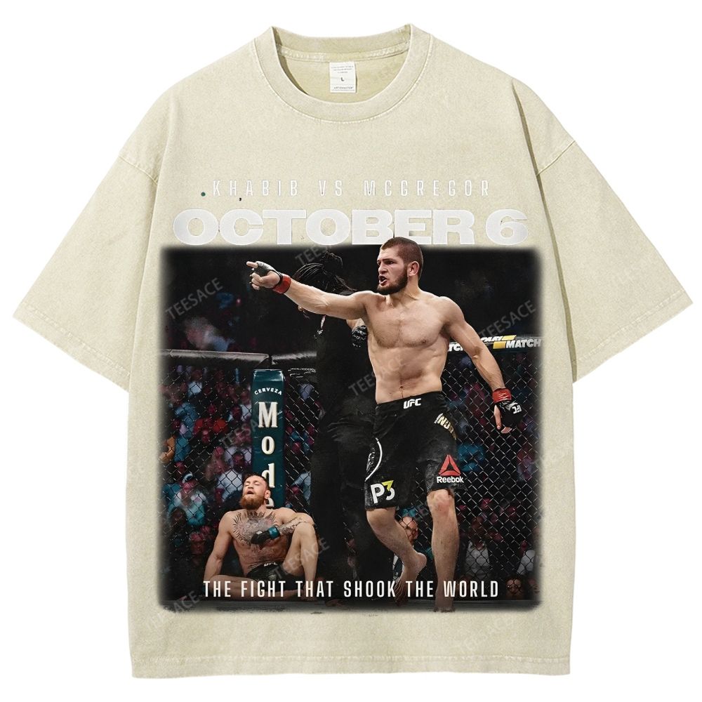KHABIB Unisex Fit Washed T-Shirt 