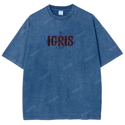 Shadow Igris Printed Unisex Washed T-Shirt