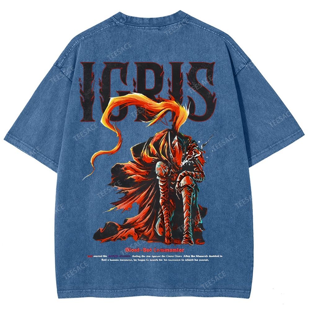 Shadow Igris Printed Unisex Washed T-Shirt