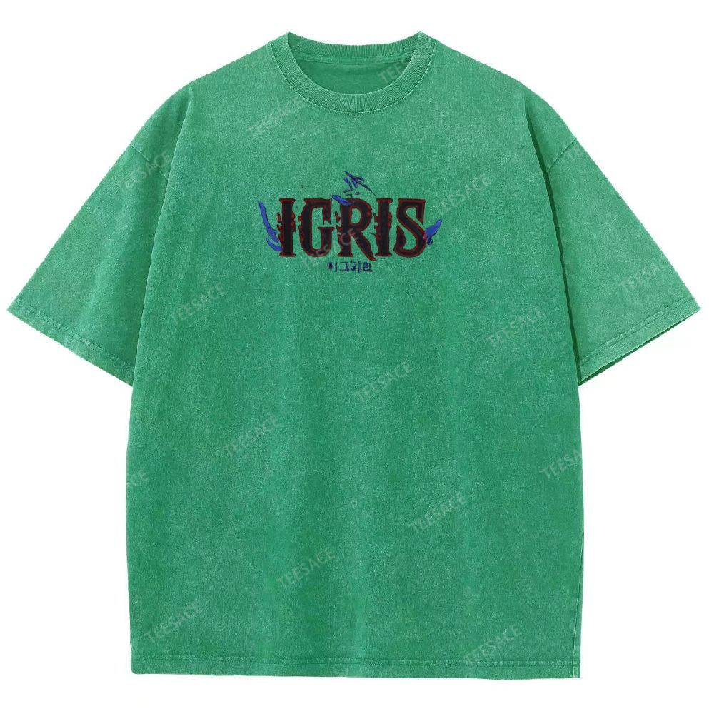 Shadow Igris Printed Unisex Washed T-Shirt