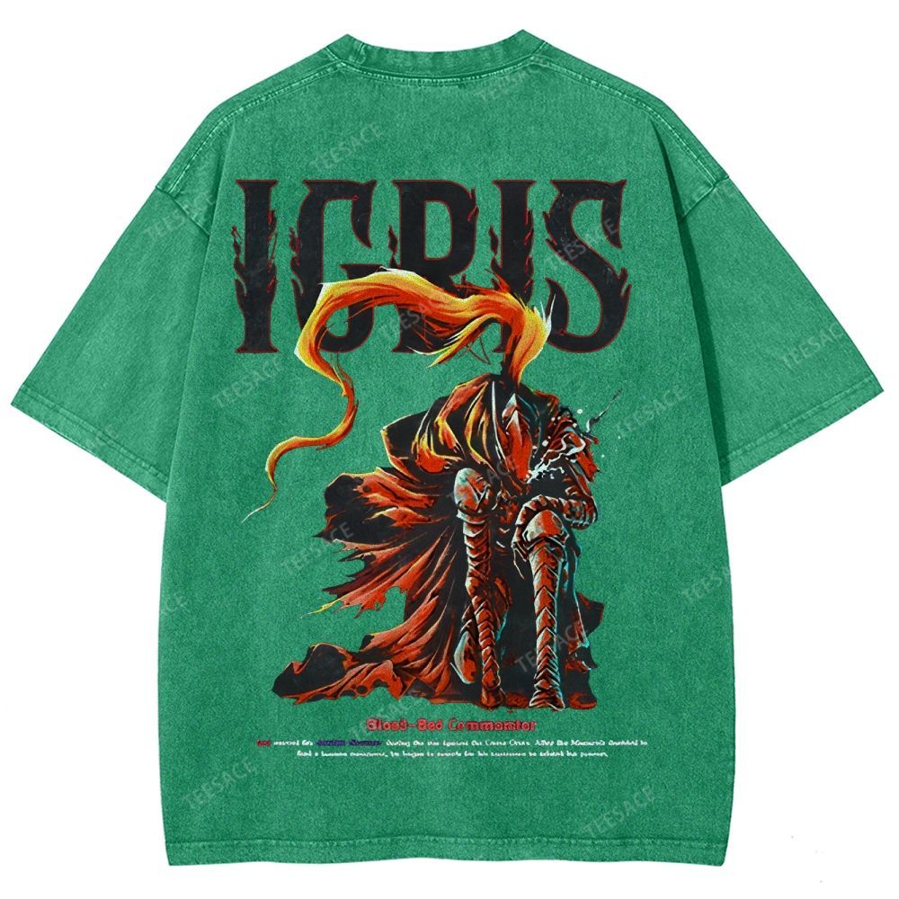 Shadow Igris Printed Unisex Washed T-Shirt