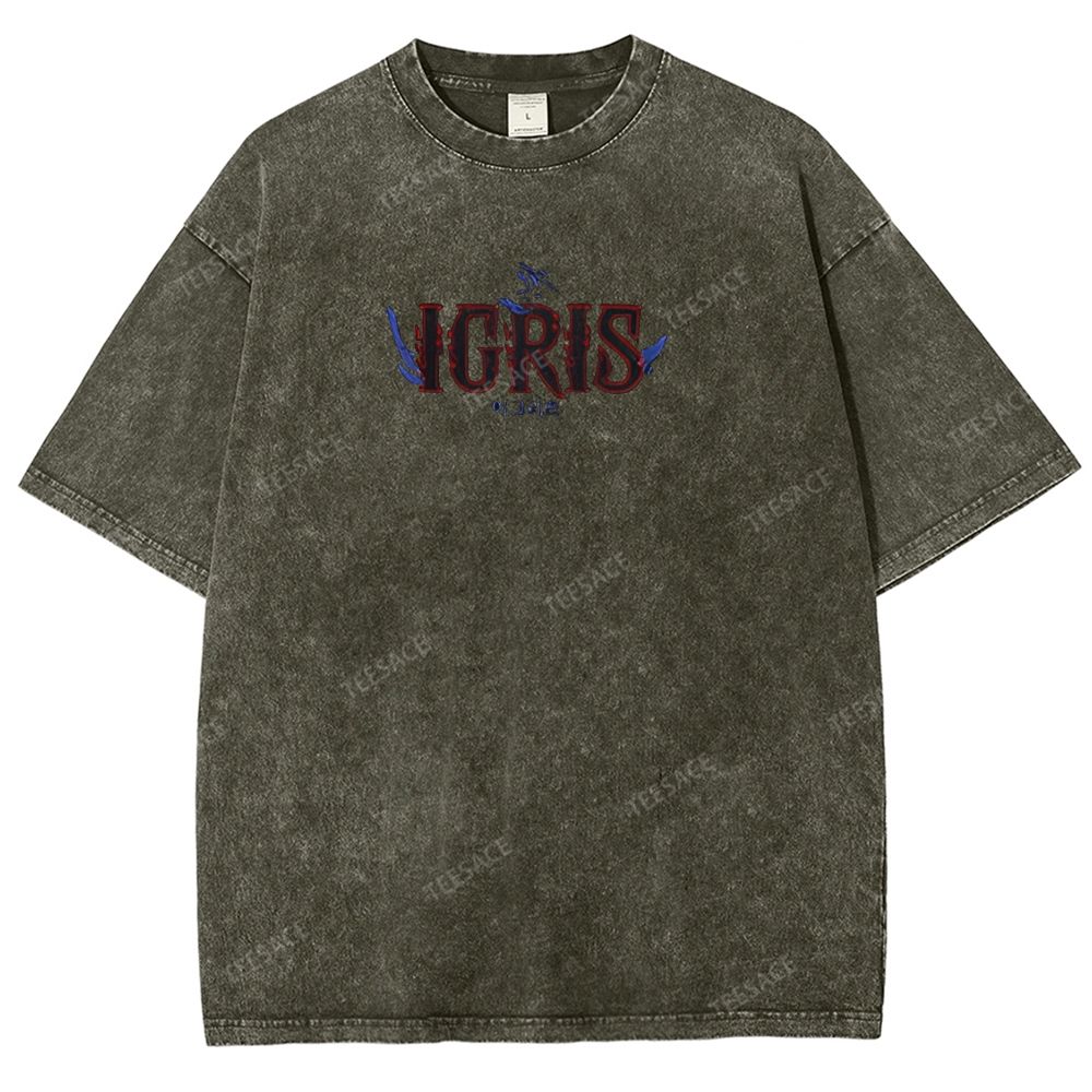 Shadow Igris Printed Unisex Washed T-Shirt