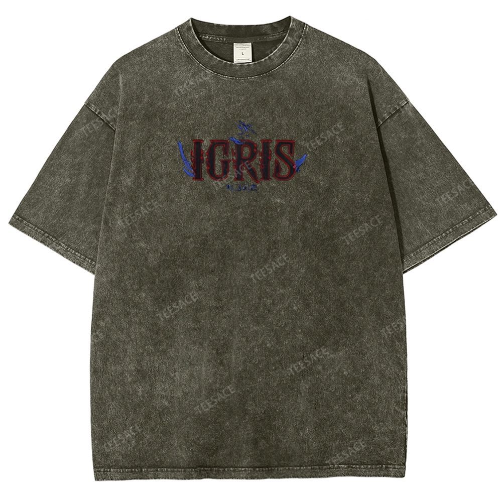 Shadow Igris Printed Unisex Washed T-Shirt