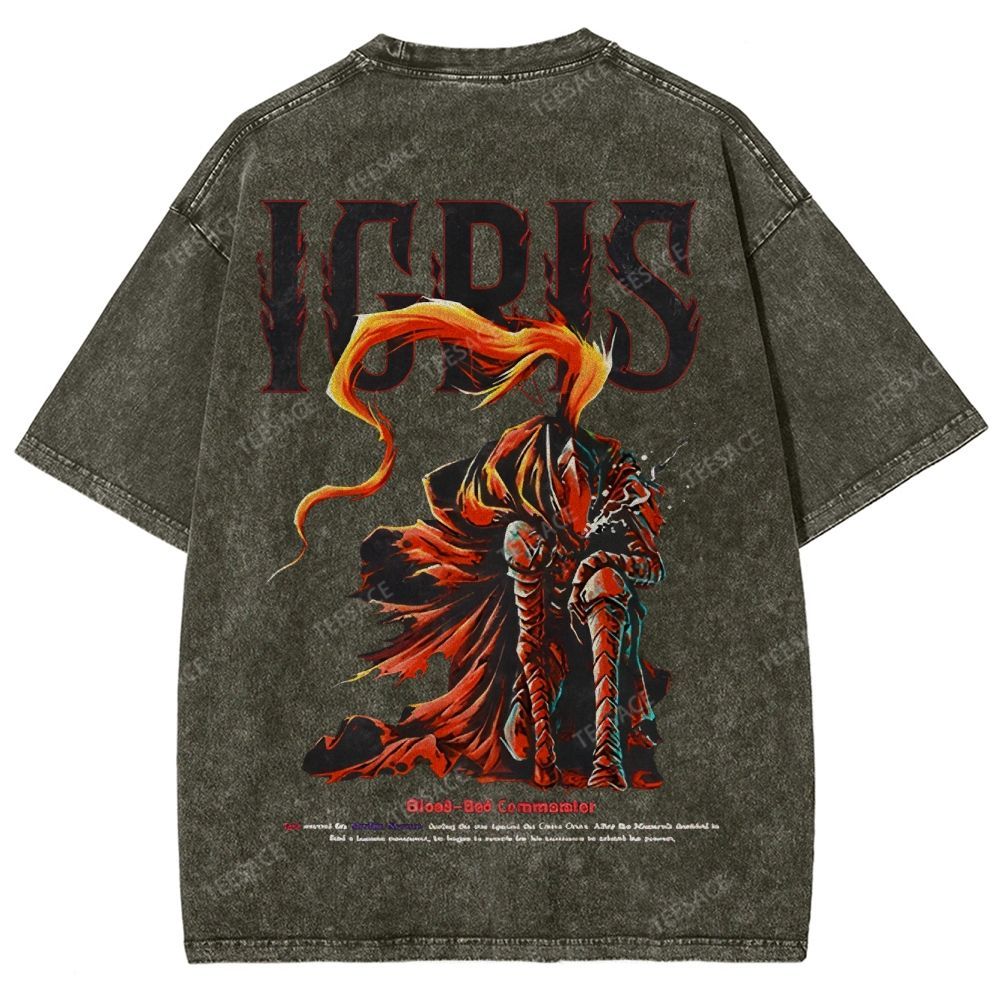 Shadow Igris Printed Unisex Washed T-Shirt