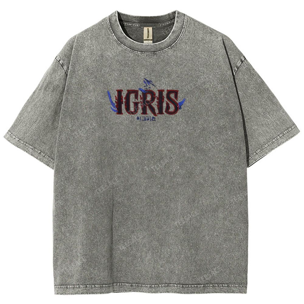 Shadow Igris Printed Unisex Washed T-Shirt