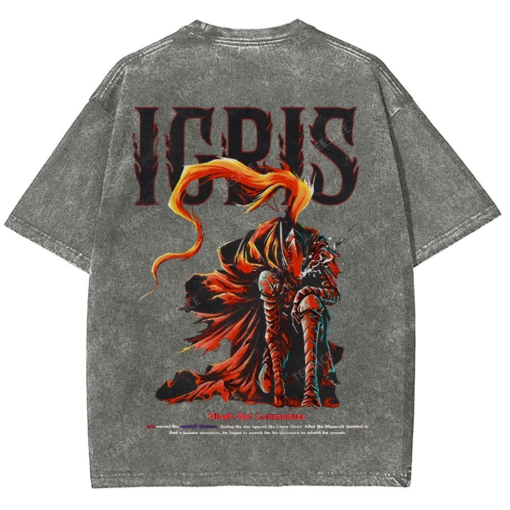 Shadow Igris Printed Unisex Washed T-Shirt
