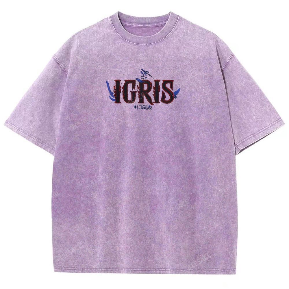 Shadow Igris Printed Unisex Washed T-Shirt