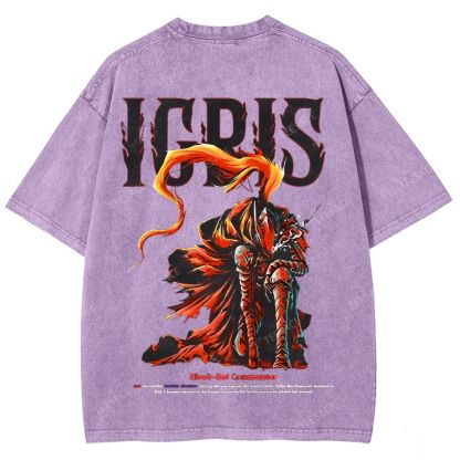 Shadow Igris Printed Unisex Washed T-Shirt