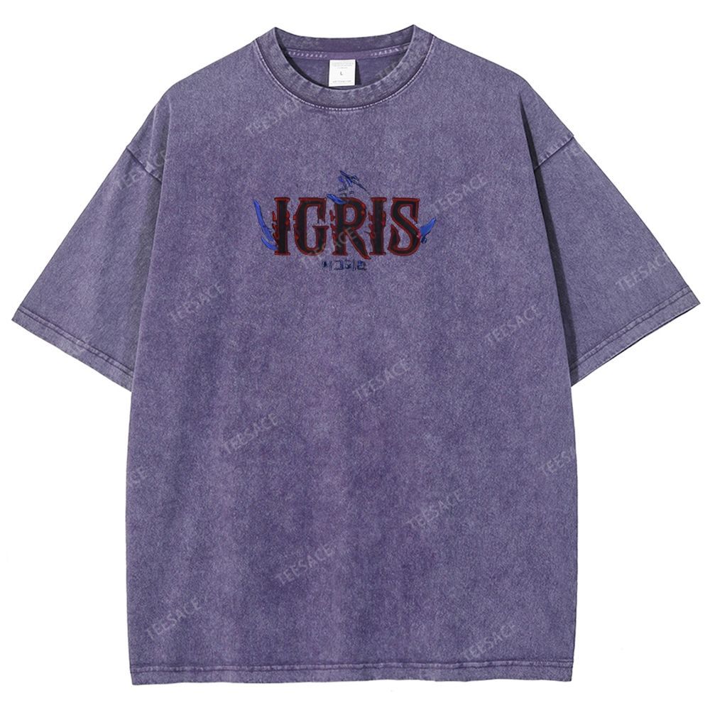 Shadow Igris Printed Unisex Washed T-Shirt
