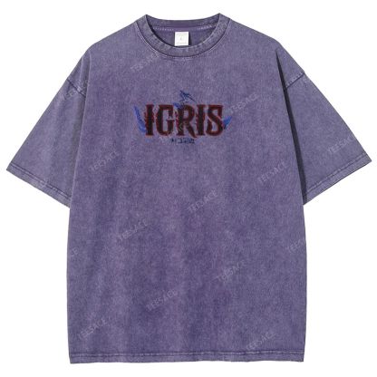 Shadow Igris Printed Unisex Washed T-Shirt