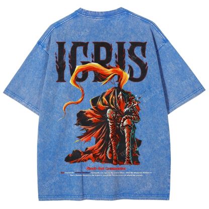 Shadow Igris Printed Unisex Washed T-Shirt