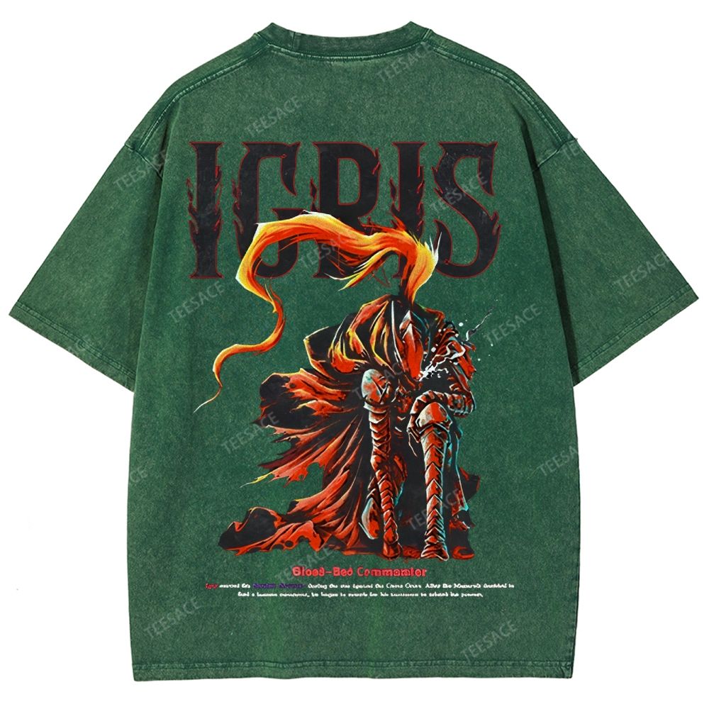 Shadow Igris Printed Unisex Washed T-Shirt
