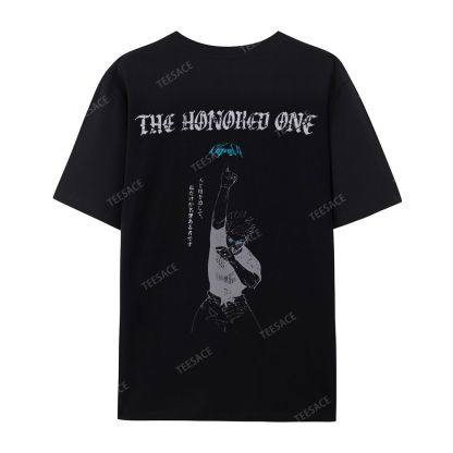 The Honored One Anime Printed  Casual Short Sleeve T-Shirt  