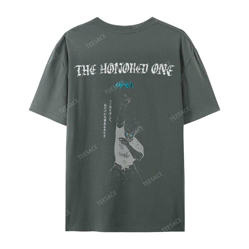 The Honored One Anime Printed  Casual Short Sleeve T-Shirt  
