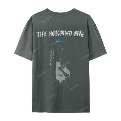 The Honored One Anime Printed  Casual Short Sleeve T-Shirt  