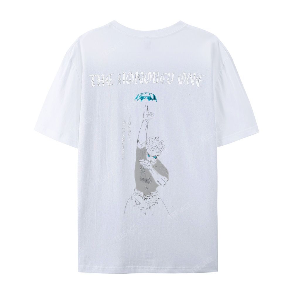 The Honored One Anime Printed  Casual Short Sleeve T-Shirt  
