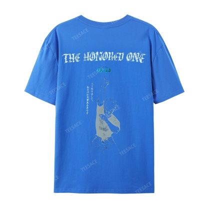 The Honored One Anime Printed  Casual Short Sleeve T-Shirt  