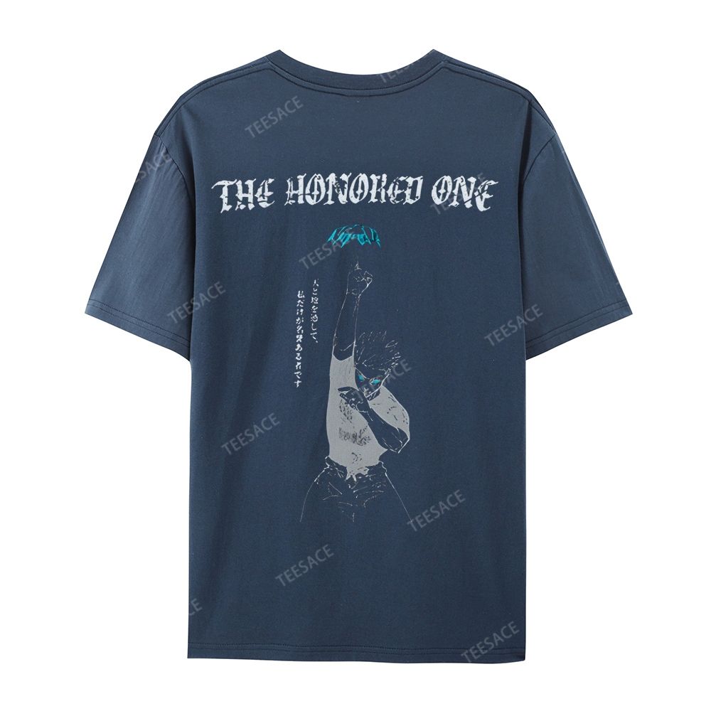 The Honored One Anime Printed  Casual Short Sleeve T-Shirt  