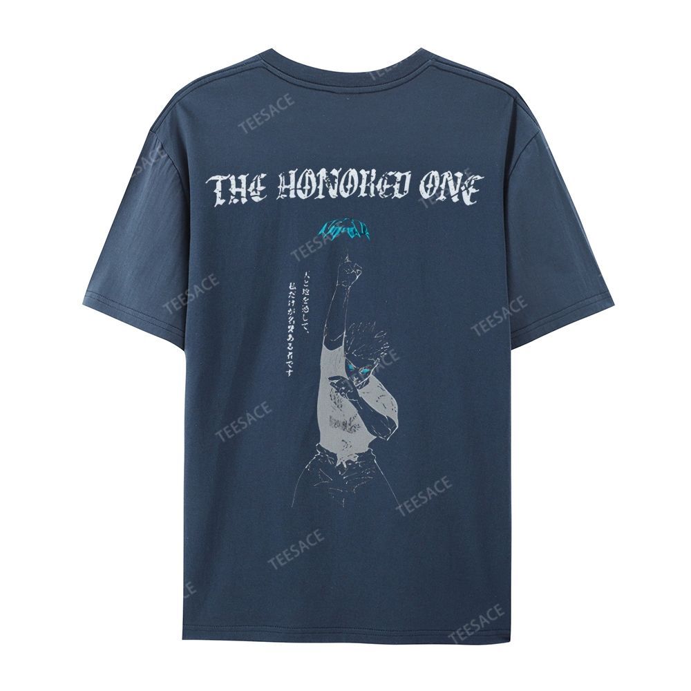 The Honored One Anime Printed  Casual Short Sleeve T-Shirt  