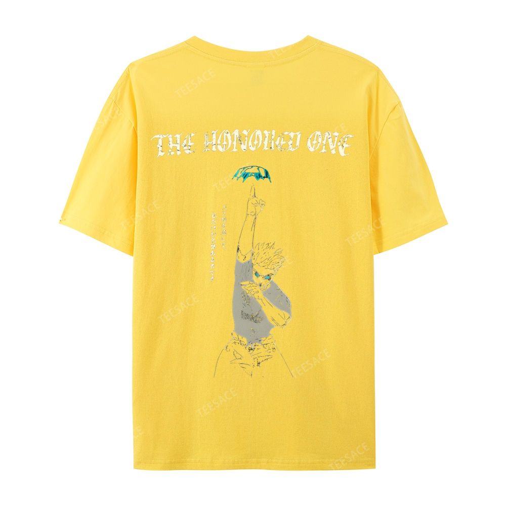 The Honored One Anime Printed  Casual Short Sleeve T-Shirt  