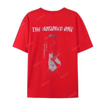 The Honored One Anime Printed  Casual Short Sleeve T-Shirt  