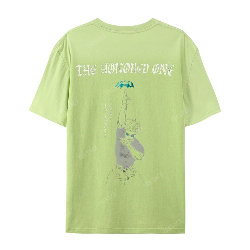 The Honored One Anime Printed  Casual Short Sleeve T-Shirt  