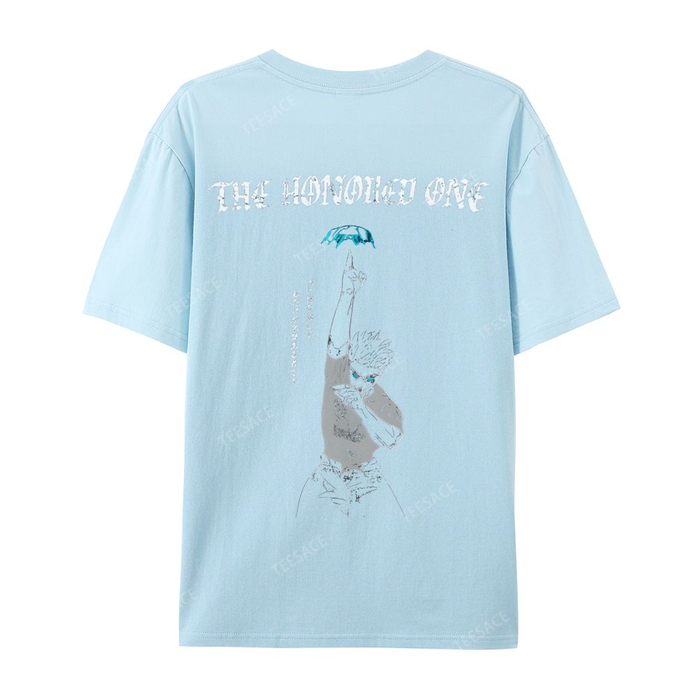 The Honored One Anime Printed  Casual Short Sleeve T-Shirt  