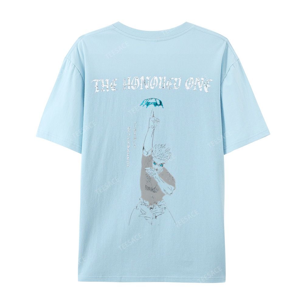 The Honored One Anime Printed  Casual Short Sleeve T-Shirt  