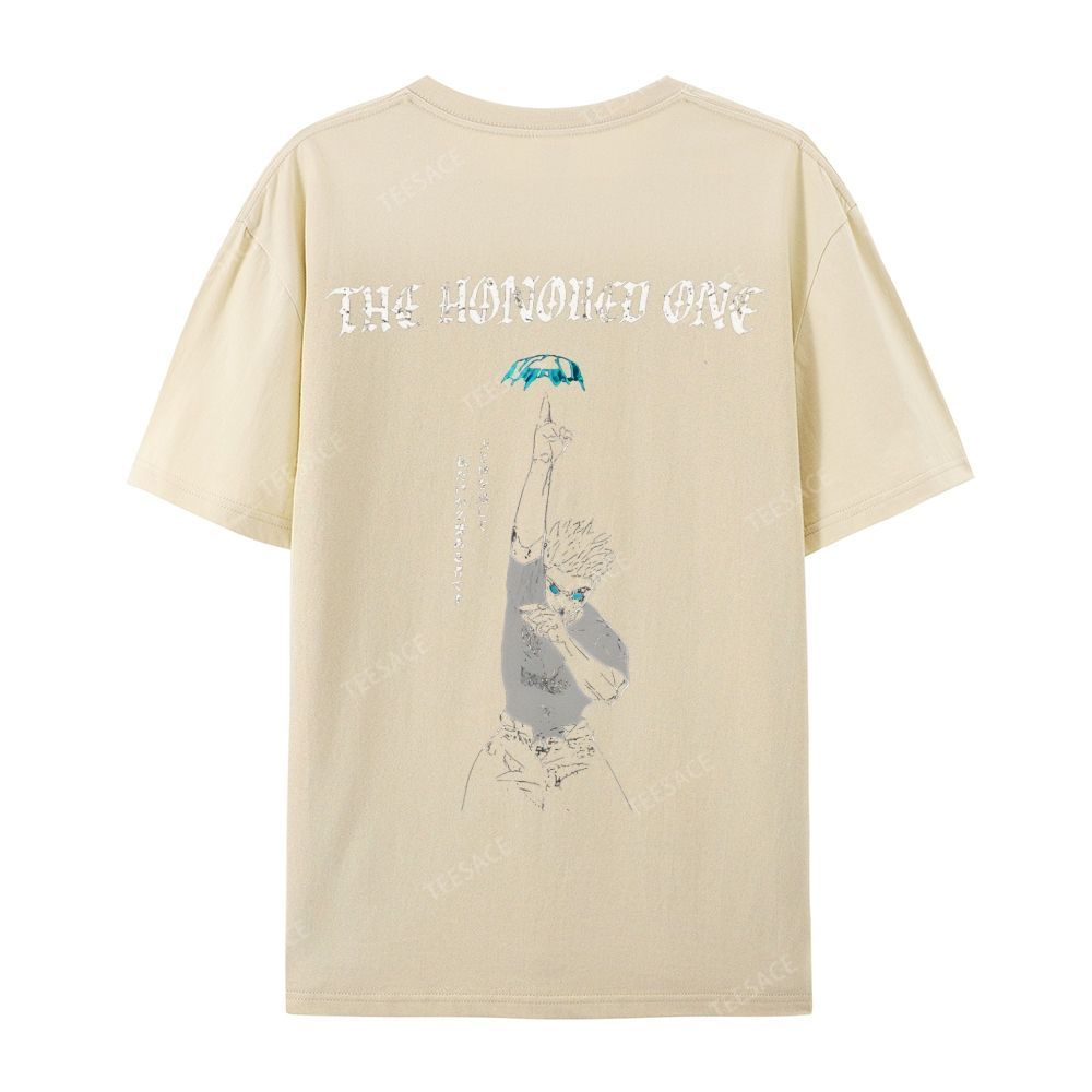 The Honored One Anime Printed  Casual Short Sleeve T-Shirt  