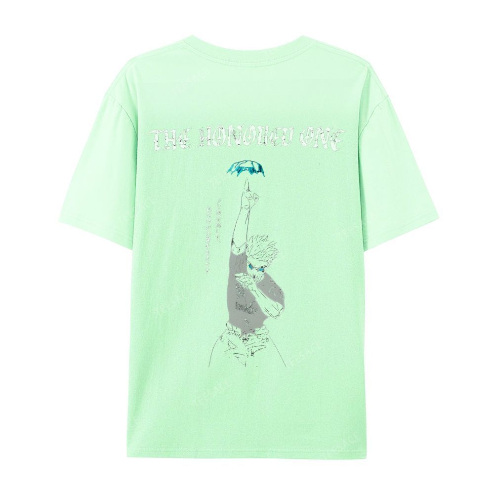 The Honored One Anime Printed  Casual Short Sleeve T-Shirt  