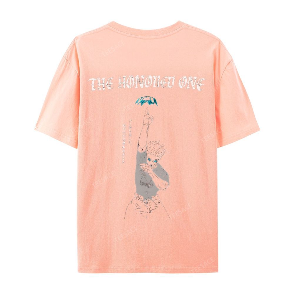 The Honored One Anime Printed  Casual Short Sleeve T-Shirt  