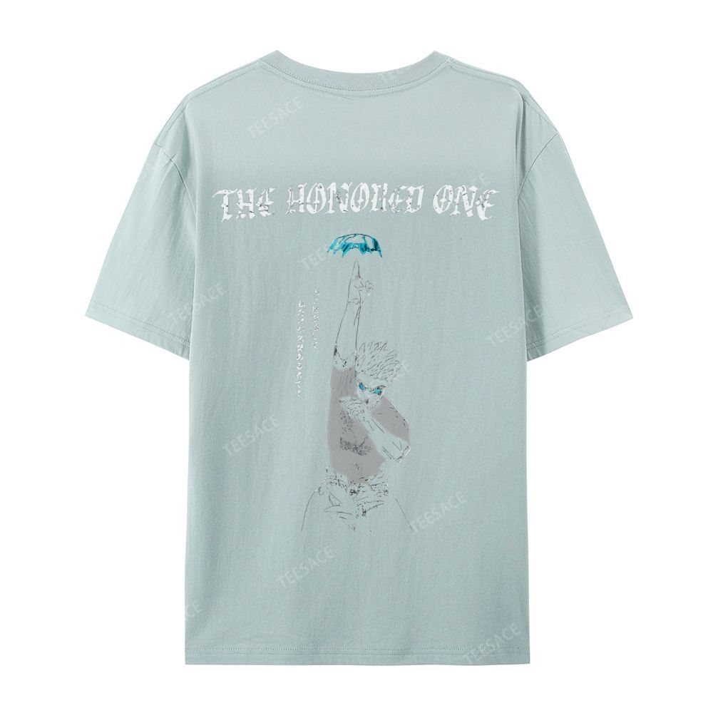 The Honored One Anime Printed  Casual Short Sleeve T-Shirt  